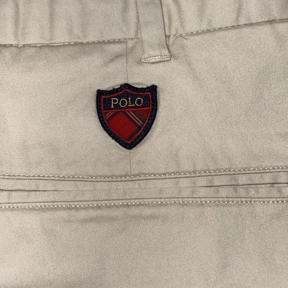 Polo Golf Ralph Lauren Shorts Pleated Classic Fit Cotton Khaki Chino Men's 36‎